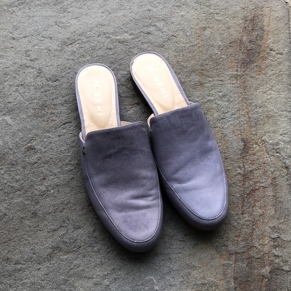 M. Gemi The Docente Flat Mule Loafer Blue Stone 39 - Picture 5 of 14